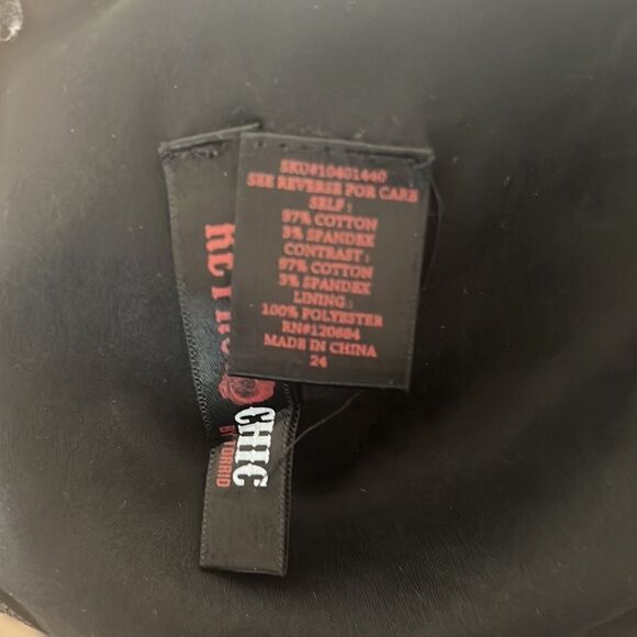 Torrid Retro Chic Dress V Neck Sleeveless Sz 24 Black Red Sunglasses Midi Zipper - Picture 9 of 11